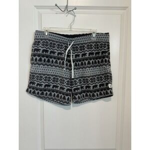 Chubbies Midwinter's Night Dream Fleece Lounge Shorts Bear Print Size M 5.5"